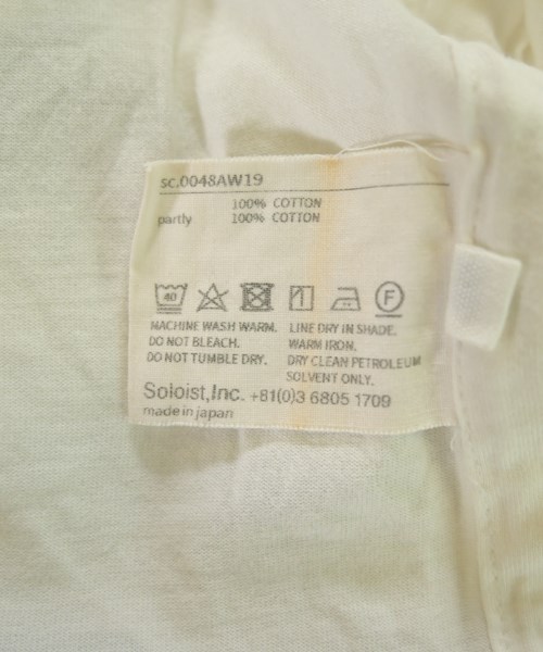 TAKAHIROMIYASHITATheSoloist.（タカヒロミヤシタザソロイスト）Tシャツ・カットソー 白 サイズ:50(XL位) メンズ/2200713562033