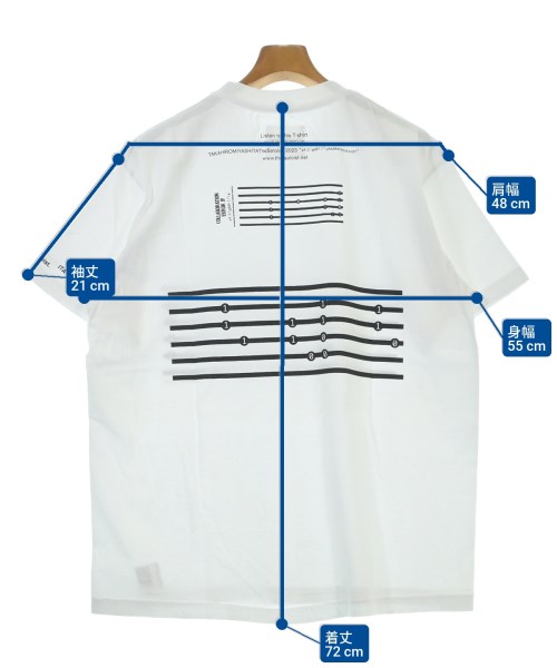 TAKAHIROMIYASHITATheSoloist.（タカヒロミヤシタザソロイスト）Tシャツ・カットソー 白 サイズ:L メンズ/2200647744284