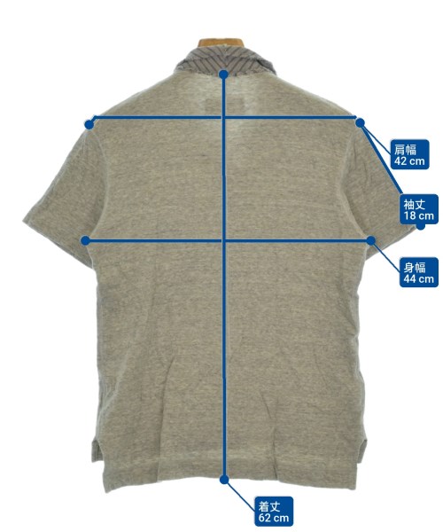 TAKAHIROMIYASHITATheSoloist.（タカヒロミヤシタザソロイスト）ポロシャツ グレー サイズ:XS メンズ/2200652112139