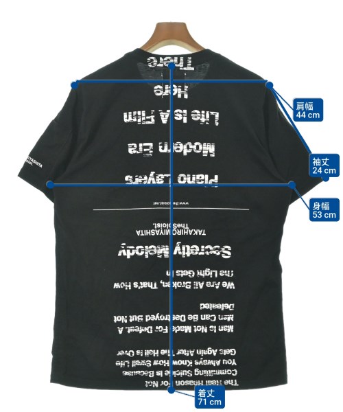 TAKAHIROMIYASHITATheSoloist.（タカヒロミヤシタザソロイスト）Tシャツ・カットソー 黒 サイズ:50(XL位) メンズ/2200654117033