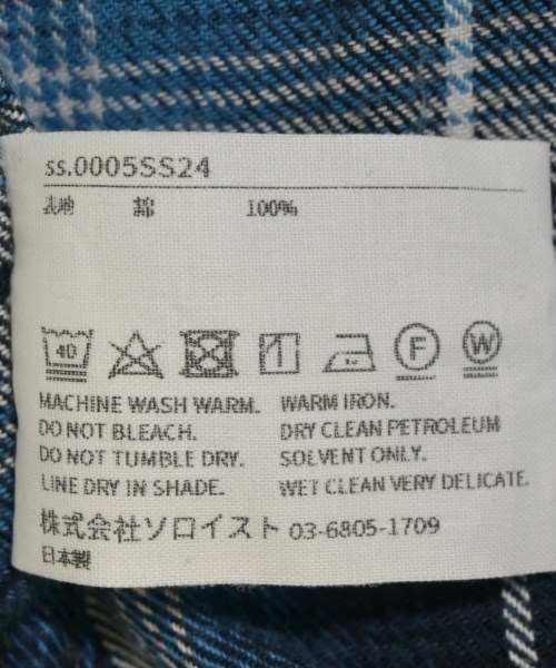 TAKAHIROMIYASHITATheSoloist.（タカヒロミヤシタザソロイスト）カジュアルシャツ 青 サイズ:48(L位) メンズ/2200670151028