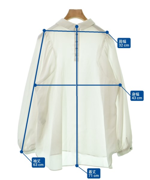 AG by aquagirl（エージーバイアクアガール）カジュアルシャツ 白 サイズ:38/M レディース/2200618024087