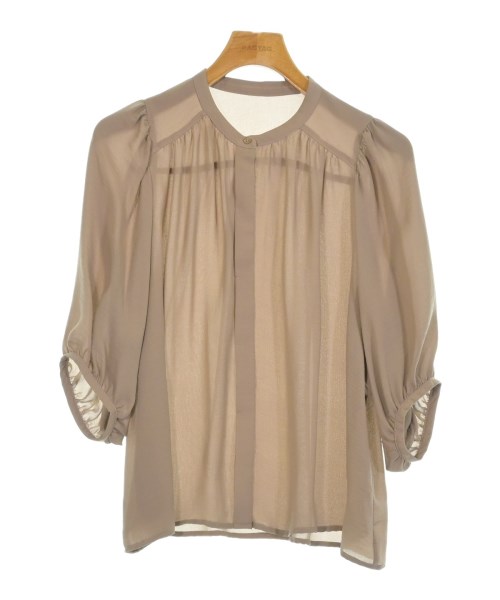 AG by aquagirl(エージーバイアクアガール)ブラウス 茶 サイズ:38(M位)/2200649235025