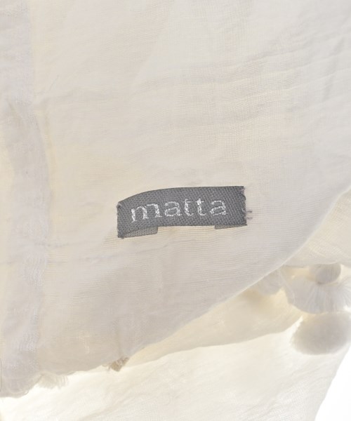 matta（マッタ）ストール 白 サイズ:- レディース/2200623254059