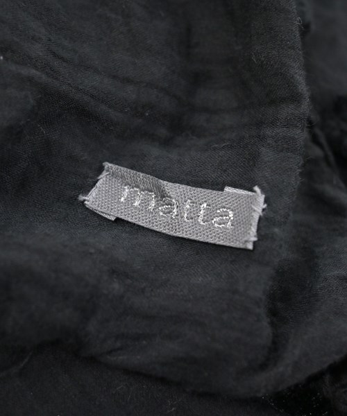 matta（マッタ）ストール 黒 サイズ:- レディース/2200617423034