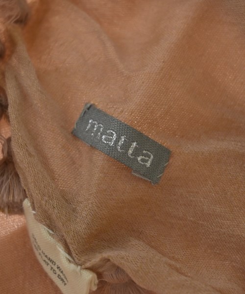 matta（マッタ）ストール ベージュ サイズ:- レディース/2200718127299