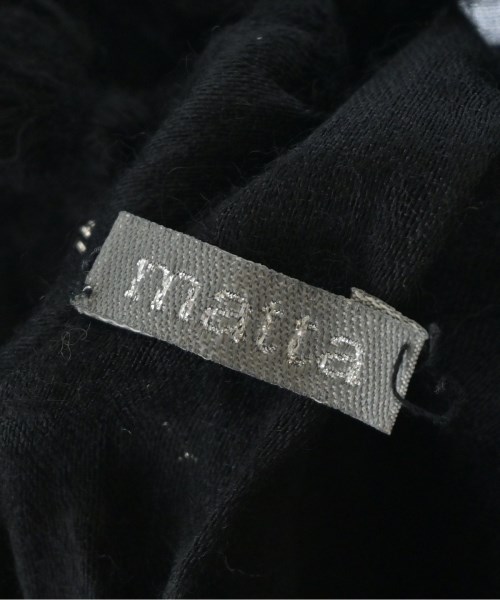 matta（マッタ）ストール 黒 サイズ:- レディース/2200689124532