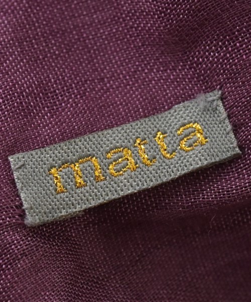 matta（マッタ）ストール 紫 サイズ:- レディース/2200691464794