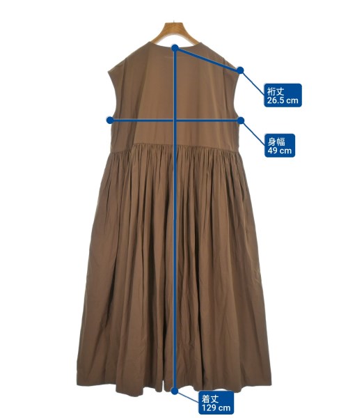 Khadi and Co（カディーアンドコー）ワンピース 茶 サイズ:M レディース/2200614952032