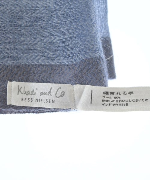 Khadi and Co（カディーアンドコー）ストール 青 サイズ:- レディース/2200696136276