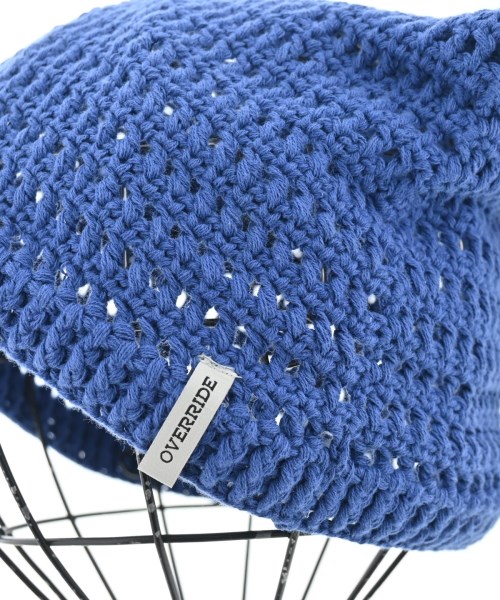override（オーバーライド）ニットキャップ・ビーニー 青 サイズ:- レディース/2200638116038