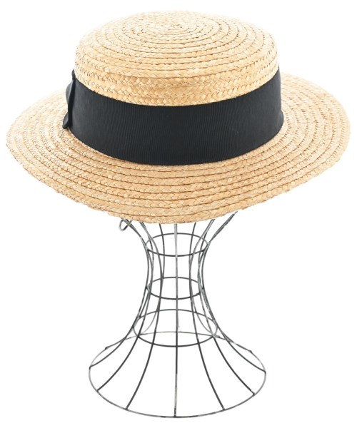 override（オーバーライド）ストローハット ベージュ サイズ:57 レディース/2200625370108