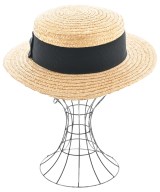 override（オーバーライド）ストローハット ベージュ サイズ:57 レディース/2200625370108