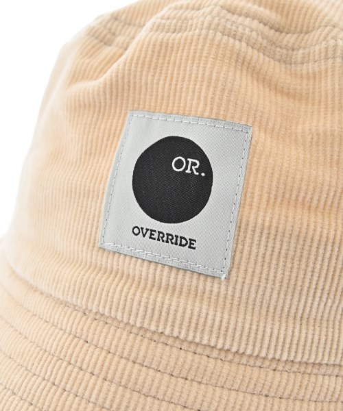 override（オーバーライド）ハット ベージュ サイズ:60cm メンズ/2200707038056