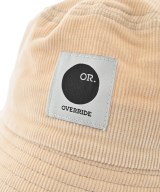 override（オーバーライド）ハット ベージュ サイズ:60cm メンズ/2200707038056