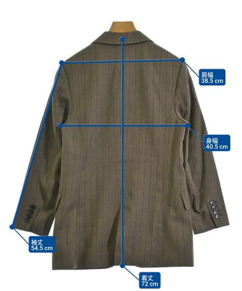 Paul Smith（ポールスミス）テーラードジャケット 茶 サイズ:40(M位) レディース/2200715396025