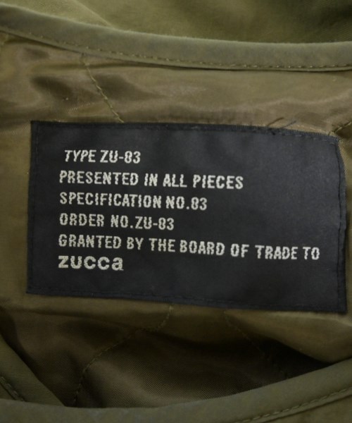 ZUCCa（ズッカ）ミリタリーブルゾン カーキ サイズ:M レディース/2200638036015