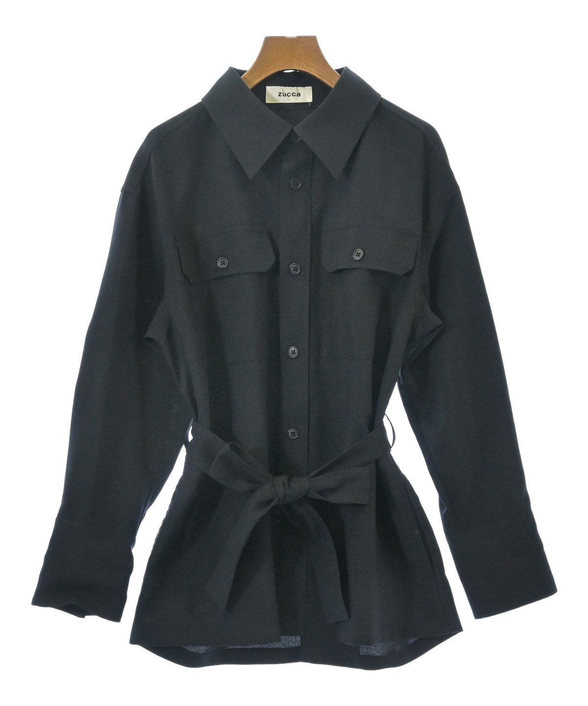 ZUCCa ズッカ カジュアルシャツ レディース 【古着】【中古】 ZUCCa（ズッカ）カジュアルシャツ 紺 サイズ:M レディース