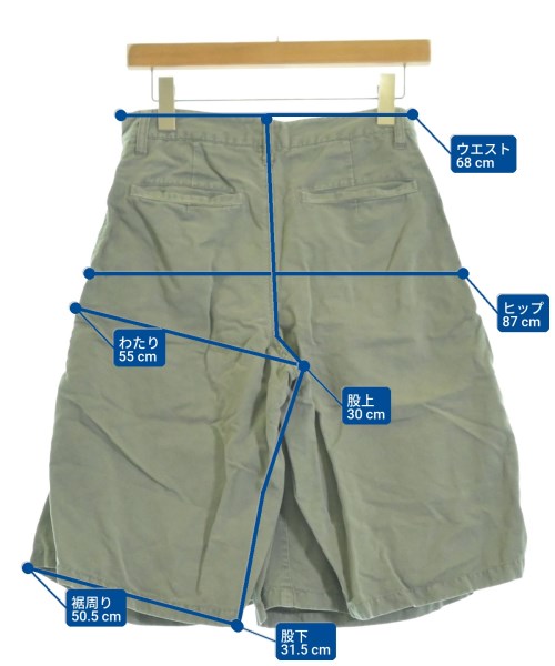 ZUCCa（ズッカ）ショートパンツ カーキ サイズ:S レディース/2200642263353