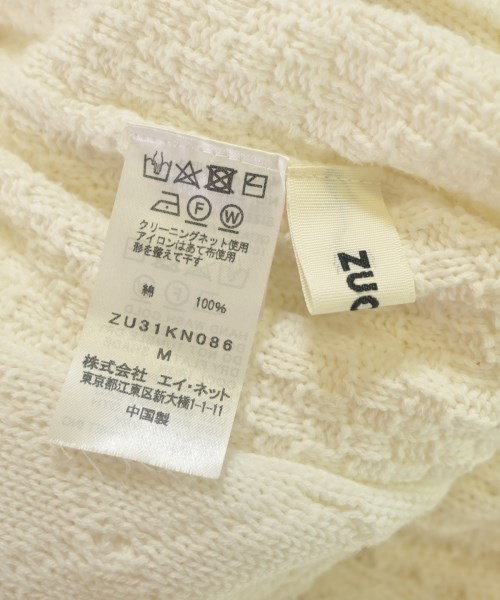 ZUCCa（ズッカ）ニット・セーター 白 サイズ:M レディース/2200644789059