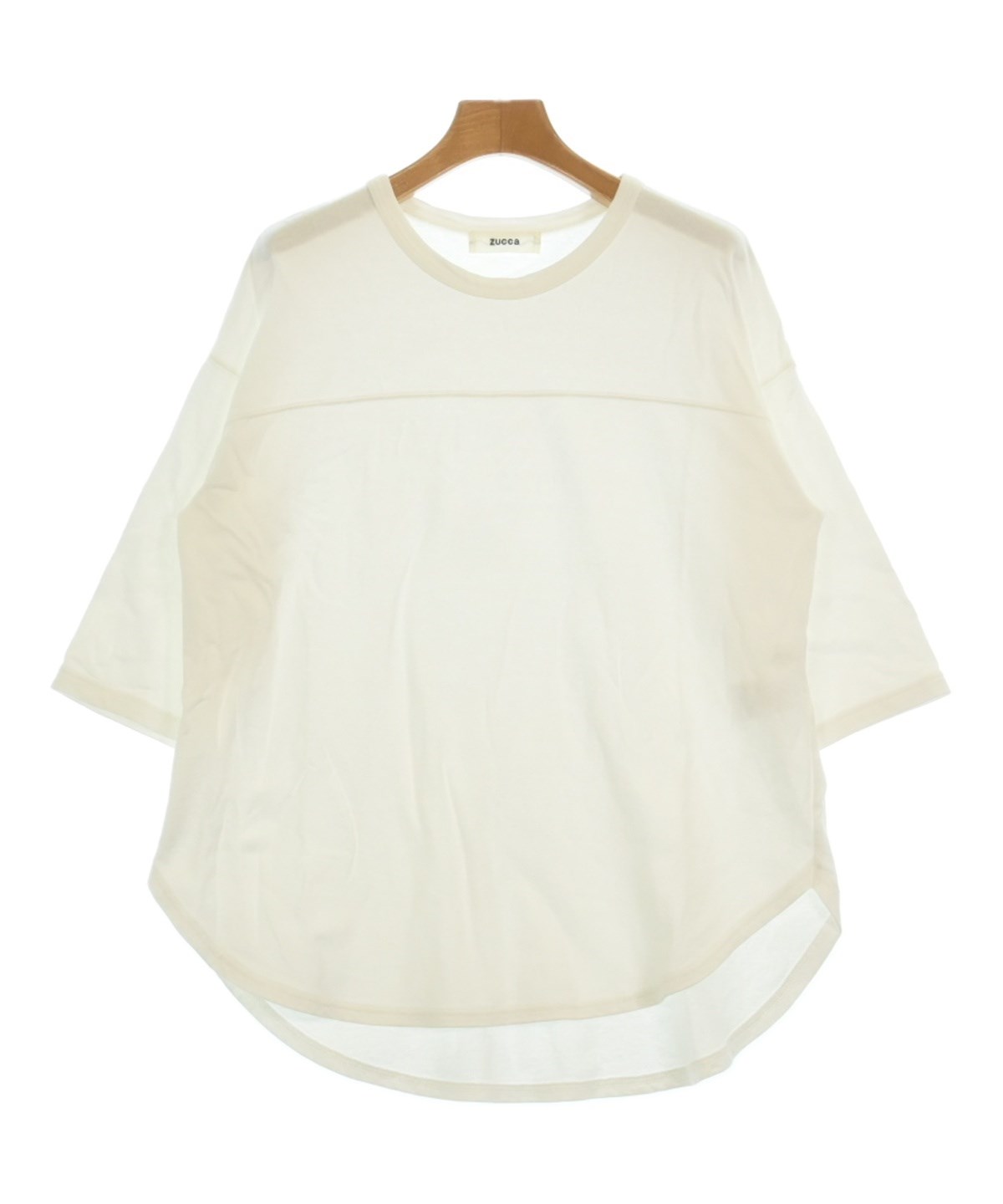 ZUCCa Tシャツ・カットソー レディース ズッカ 中古　古着 ZUCCa（ズッカ）Tシャツ・カットソー 白 サイズ:M レディース