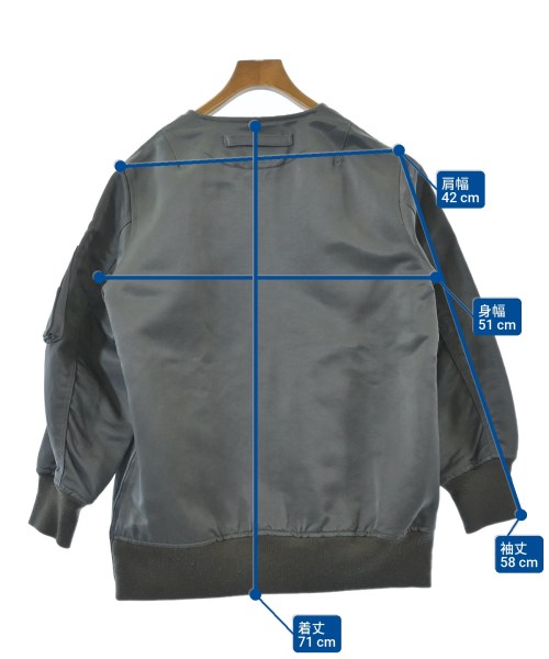 ZUCCa（ズッカ）ミリタリーブルゾン カーキ サイズ:S レディース/2200621607093