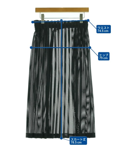 ZUCCa（ズッカ）ひざ丈スカート 黒 サイズ:F レディース/2200616445105