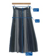 ZUCCa（ズッカ）ロング・マキシ丈スカート 紺 サイズ:M レディース/2200614606119
