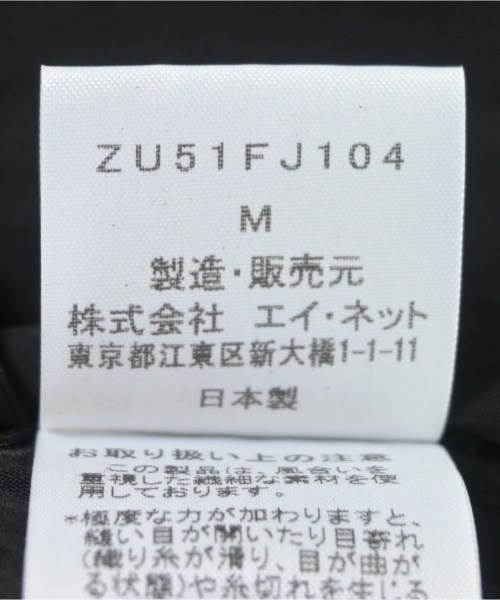 ZUCCa（ズッカ）カジュアルシャツ 黒 サイズ:M レディース/2200696690464