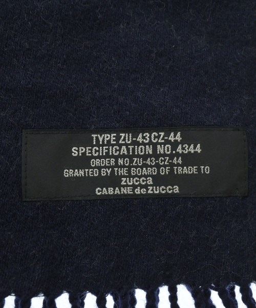 ZUCCa（ズッカ）マフラー 紺 サイズ:- メンズ/2200700549351