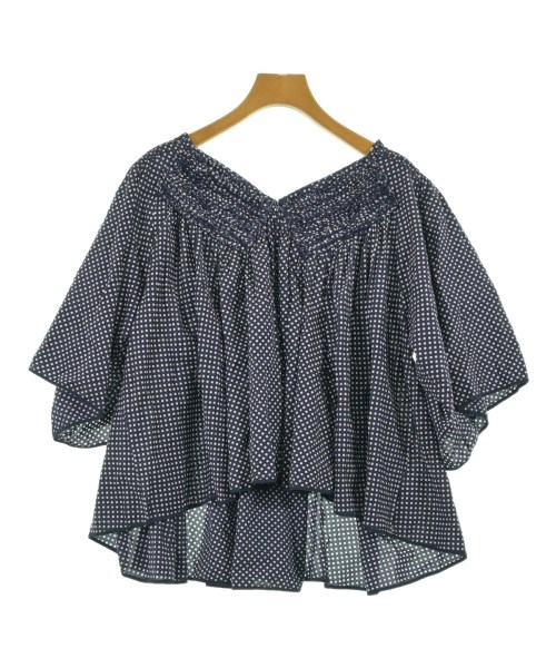 ZUCCa(ズッカ)ブラウス 紺 サイズ:M/2200650738041