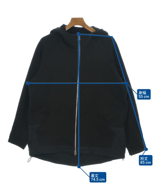 ZUCCa（ズッカ）パーカー 黒 サイズ:M メンズ/2200660373027