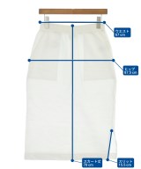 ZUCCa（ズッカ）ひざ丈スカート 白 サイズ:M レディース/2200661126042