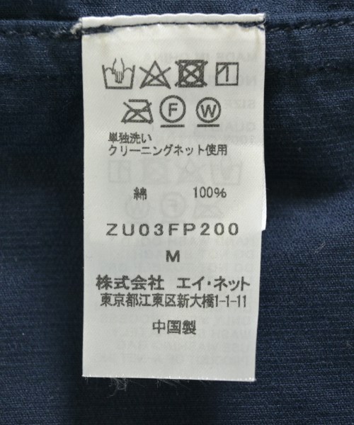 ZUCCa（ズッカ）シャツワンピース 紺 サイズ:M レディース/2200710105042