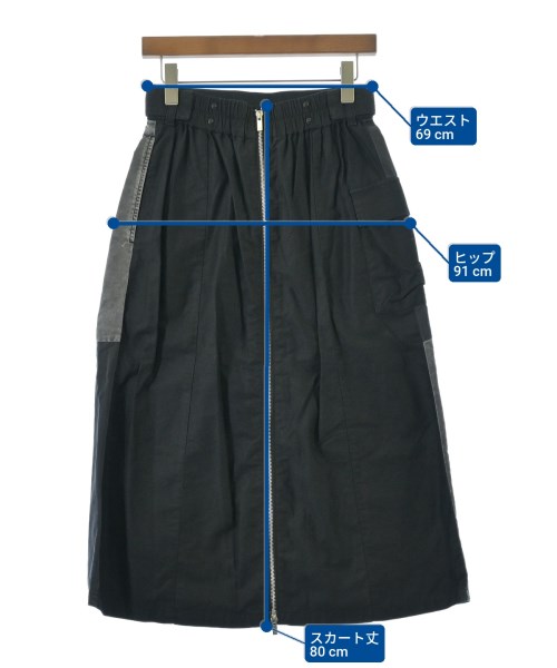 ZUCCa（ズッカ）ロング・マキシ丈スカート 黒 サイズ:M レディース/2200636293021