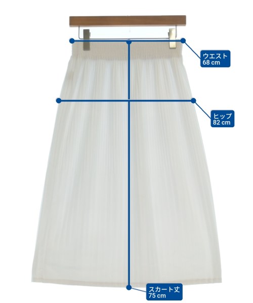 ZUCCa（ズッカ）ロング・マキシ丈スカート 白 サイズ:M レディース/2200646625058