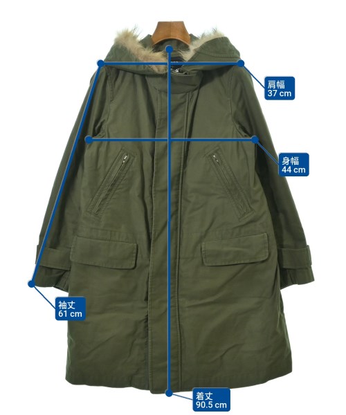 ZUCCa（ズッカ）モッズコート カーキ サイズ:M レディース/2200644909013