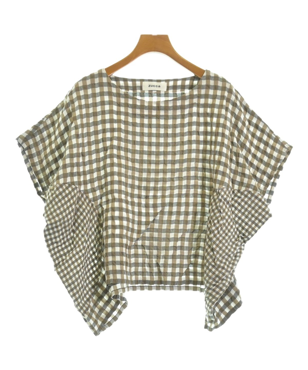 ZUCCa（ズッカ）ブラウス 茶 サイズ:M レディース/2200644909112