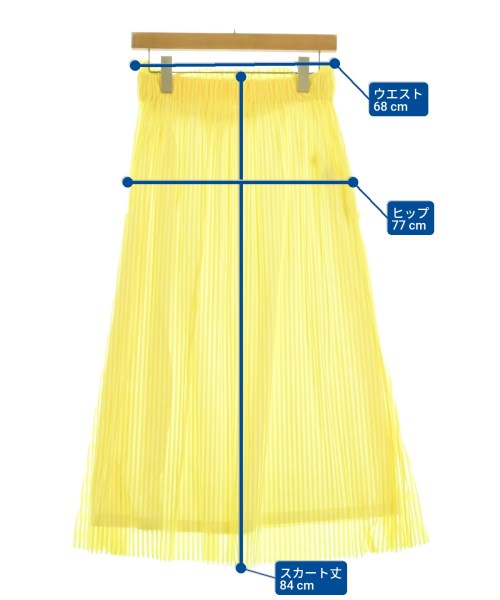 ZUCCa（ズッカ）ロング・マキシ丈スカート 黄 サイズ:M レディース/2200643770010