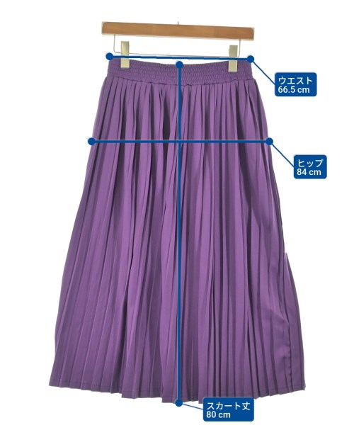 ZUCCa（ズッカ）ロング・マキシ丈スカート 紫 サイズ:M レディース/2200643770058