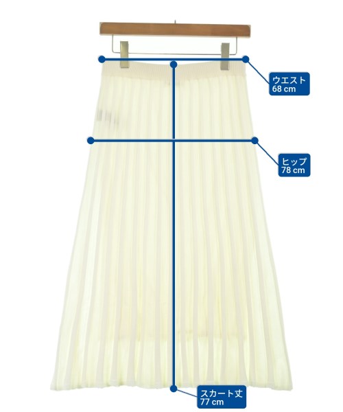 ZUCCa（ズッカ）ロング・マキシ丈スカート 白 サイズ:M レディース/2200643770065