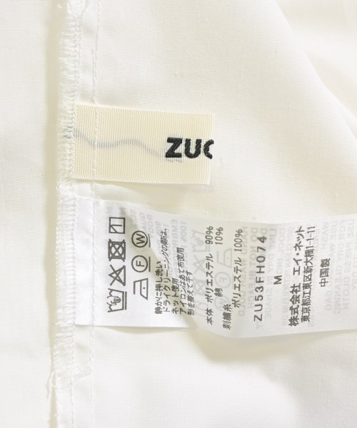 ZUCCa（ズッカ）シャツワンピース 白 サイズ:M レディース/2200701760014