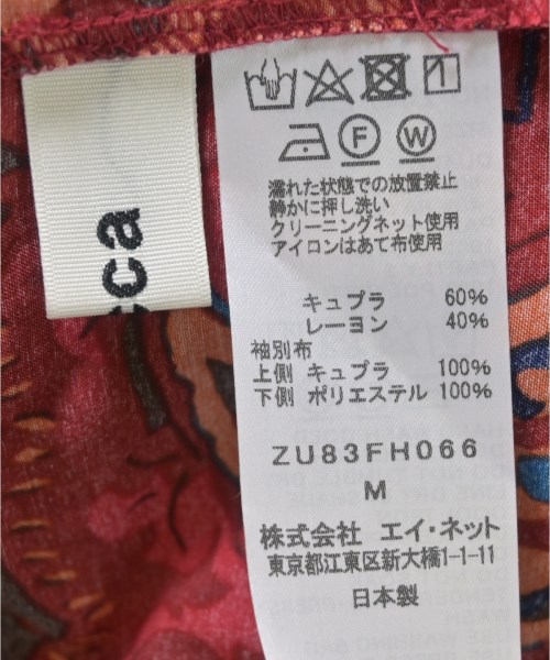 ZUCCa（ズッカ）シャツワンピース 赤 サイズ:M レディース/2200703677075