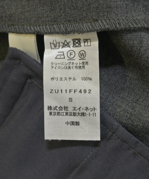 ZUCCa（ズッカ）その他 グレー サイズ:S レディース/2200706185102