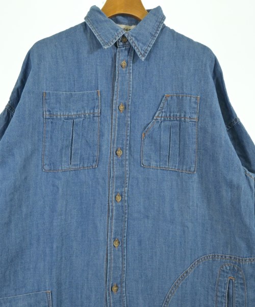 ZUCCa（ズッカ）シャツワンピース 青 サイズ:M レディース/2200714398099