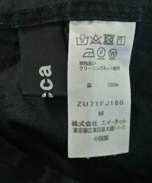ZUCCa（ズッカ）ブラウス 黒 サイズ:M レディース/2200723299059
