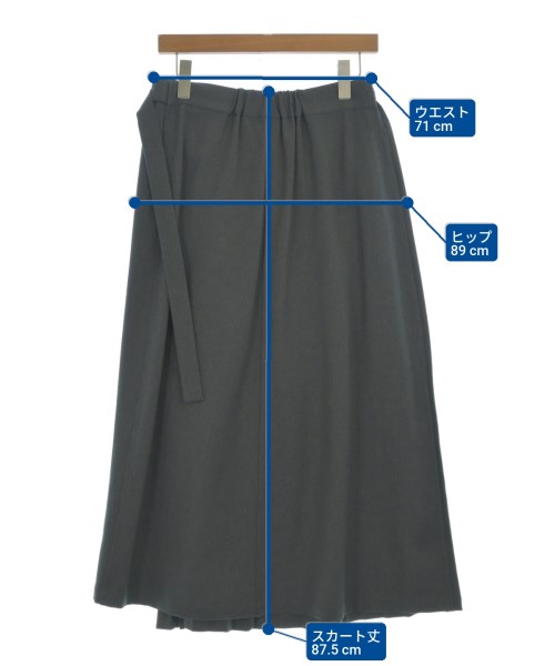 ZUCCa（ズッカ）ロング・マキシ丈スカート グレー サイズ:M レディース/2200674518094