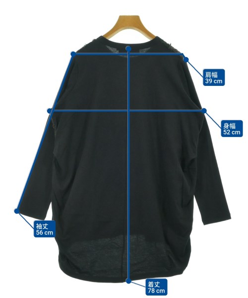 gomme（ゴム）Tシャツ・カットソー 黒 サイズ:M レディース/2200655287063