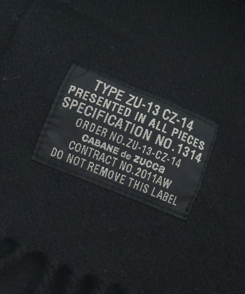 CABANE de zucca（カバンドズッカ）マフラー 黒 サイズ:- メンズ/2200622954196