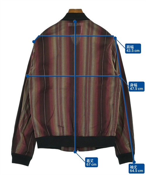 CABANE de zucca（カバンドズッカ）ブルゾン 赤 サイズ:M メンズ/2200625402021